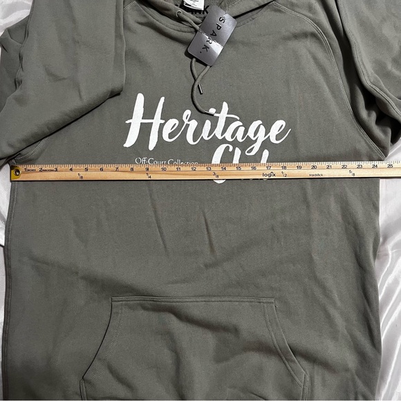 NWT Spark Heritage Club Men’s 3X Green Grayish color Off Court Collection Hoodie - Picture 6 of 7